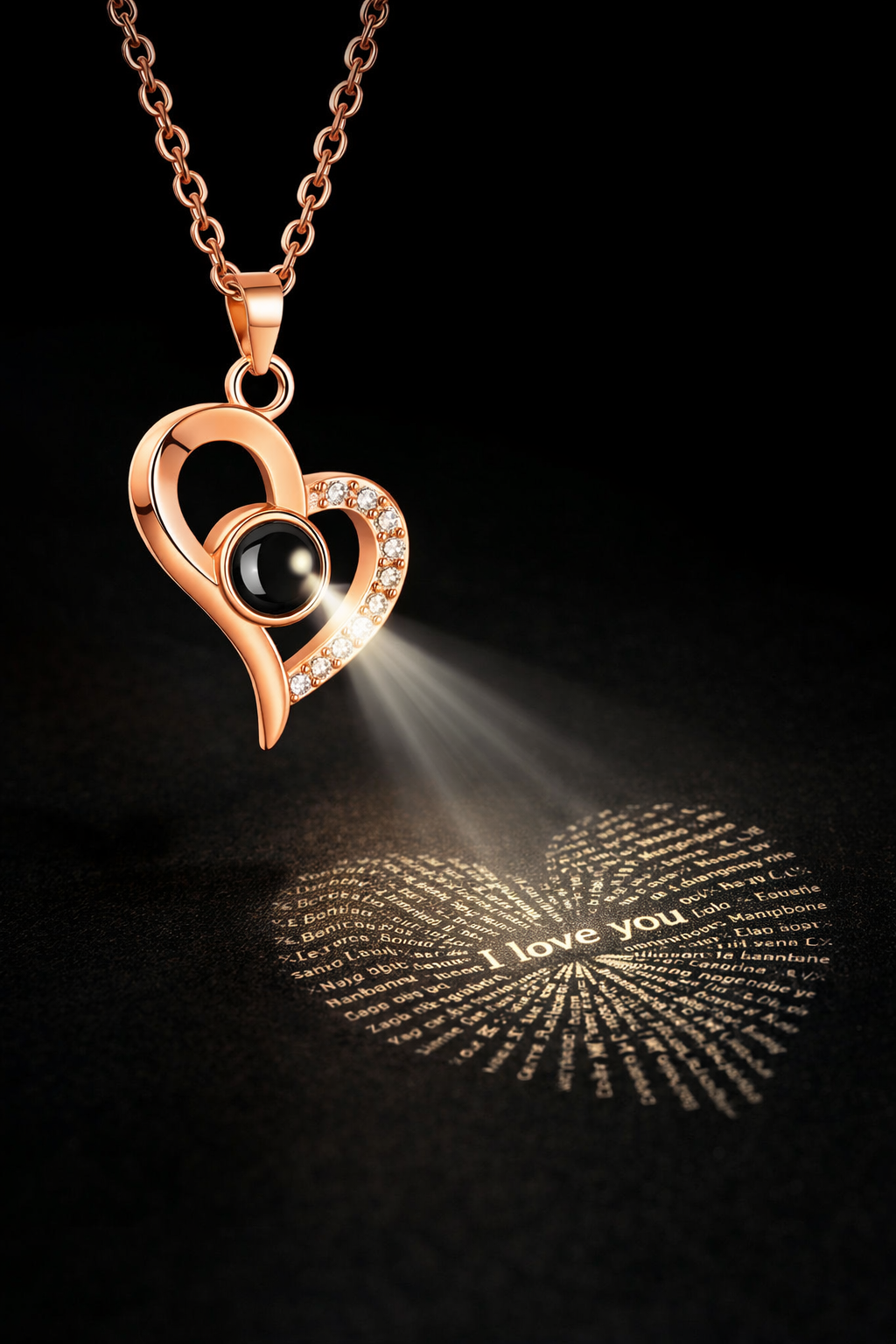 I Love You 100 Languages Necklace