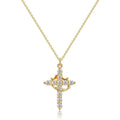 Cross & Crown Necklace