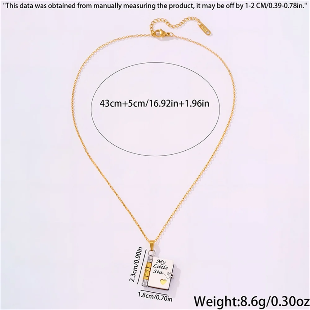 To My Champion Son Book Necklace Engraved 6 Pages of Messages Openable Book Pendant Necklaces Boy Birthday Gift My Little Hero